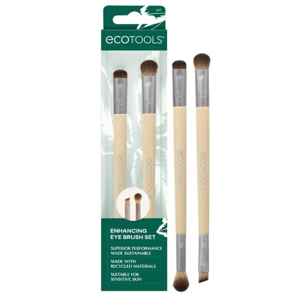 EcoTools Eye Enhancing Define, Blend, Smudge, & Shade 2 Pc Duo Makeup Brush Kit